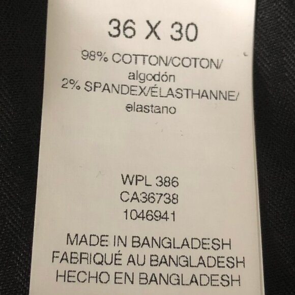 Haggar Premium Stretch Corduroy Classic Fit Straight Leg Pants Black 36x30 NWT - Picture 13 of 16